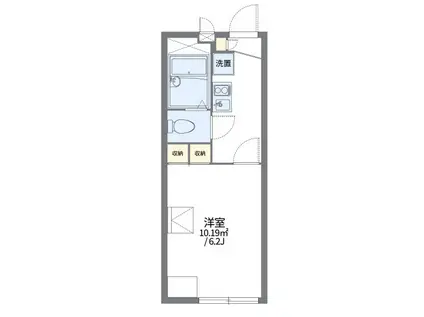 レオパレスウエストスター(1K/2階)の間取り写真