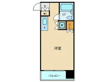 ジュヒロプラザ赤羽(ワンルーム/5階)の間取り写真