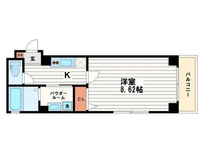 メゾン・デ・ノムラ南久宝寺(1K/4階)の間取り写真