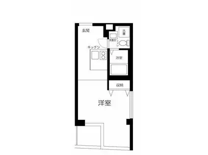TRIAS129(1K/5階)の間取り写真