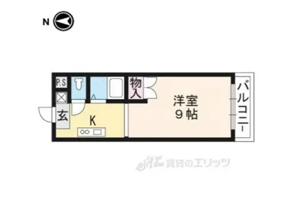 アイビーコート錦(ワンルーム/2階)の間取り写真