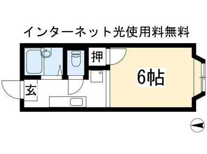 メゾンファミール(1K/2階)の間取り写真