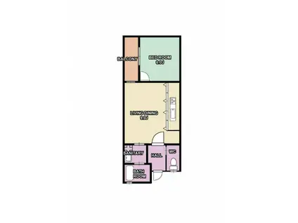 片山プラザ(1LDK/1階)の間取り写真