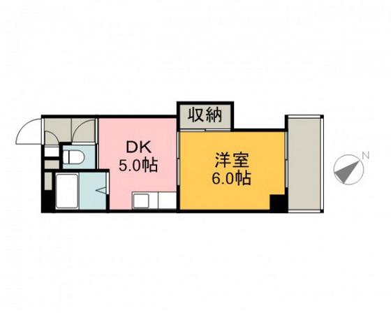 伊藤マンション(1DK/4階)の間取り写真