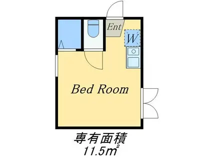 グレースベガ(ワンルーム/1階)の間取り写真