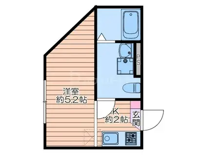 町屋PRIMECOURT(ワンルーム/1階)の間取り写真