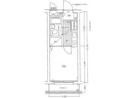ヴァンハウス寺尾(1K/1階)の間取り写真