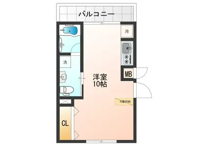 エムパーム小山II(ワンルーム/4階)の間取り写真