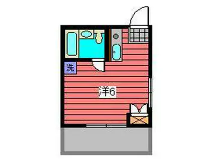巣鴨ロイコーポ(ワンルーム/3階)の間取り写真