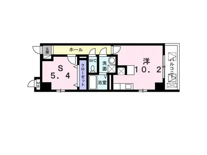 ベルプラージュ池上(1LDK/1階)の間取り写真