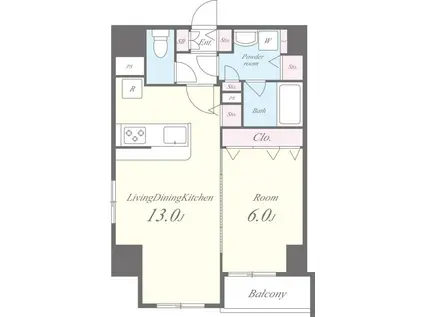 マンションミラージュエヴァン(1LDK/10階)の間取り写真