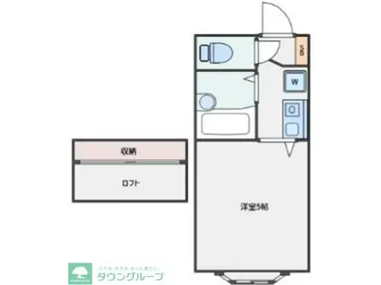 パンシオンみずほ台C棟(1K/1階)の間取り写真