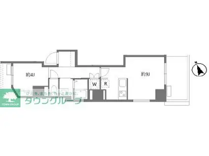 アリカ曳舟2(1LDK/7階)の間取り写真