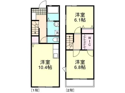 FORTUNA(2LDK/1階)の間取り写真