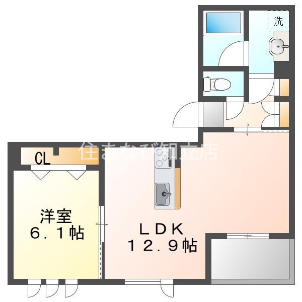 LUANA VIP RESIDENCE(1LDK/2階)の間取り写真