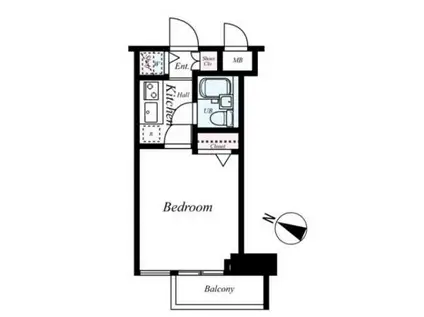 トーシンフェニックス笹塚参番館(1K/4階)の間取り写真