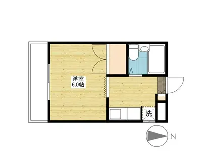 J.S.BACH(1K/2階)の間取り写真