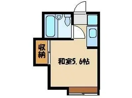 メゾンプリムベール(ワンルーム/2階)の間取り写真