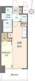S-RESIDENCE烏森AUREATE(1LDK/8階)の間取り写真