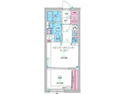 ジェノヴィア池袋(1LDK/3階)の間取り写真