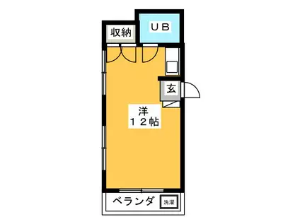 アビタ21(ワンルーム/1階)の間取り写真