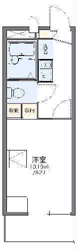 レオパレスM.S.MII(1K/2階)の間取り写真