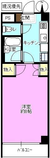 コーポソイビーン W棟(1K/2階)の間取り写真