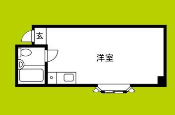 サンフラワー長居東(ワンルーム/4階)の間取り写真