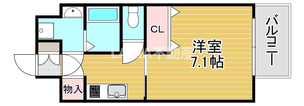 レジュールアッシュ京橋ファーストステージ(1K/9階)の間取り写真