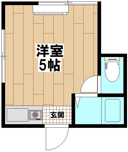 梅島ガーデン(ワンルーム/2階)の間取り写真