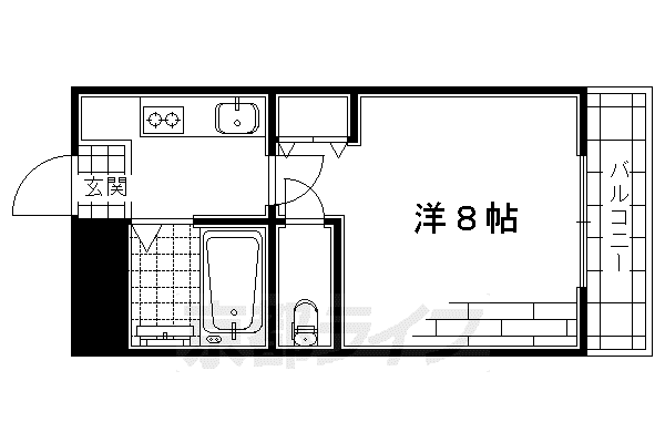 ACEIN向島(1K/4階)の間取り写真