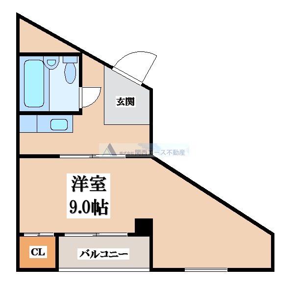 小阪本町ロイヤルハイツ(1K/3階)の間取り写真
