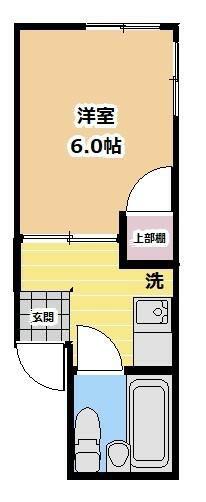 コーポセレクション(1K/1階)の間取り写真