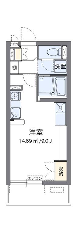 ミランダパークヒルズ妙蓮寺(ワンルーム/1階)の間取り写真