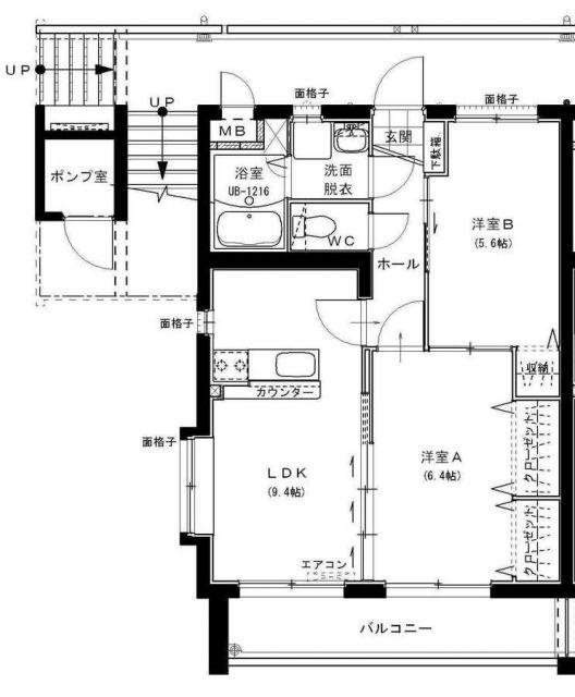 エクレール湘南(2LDK/3階)の間取り写真
