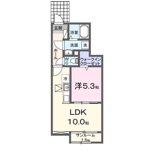 仙台市地下鉄南北線 長町南駅 バス乗車時間：14分 最寄りバス停で下車 徒歩6分 2階建 築3年(1LDK/1階)の間取り写真