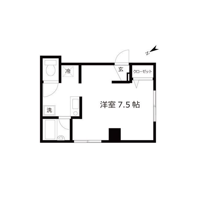 SYOU-HOUSE(ワンルーム/4階)の間取り写真