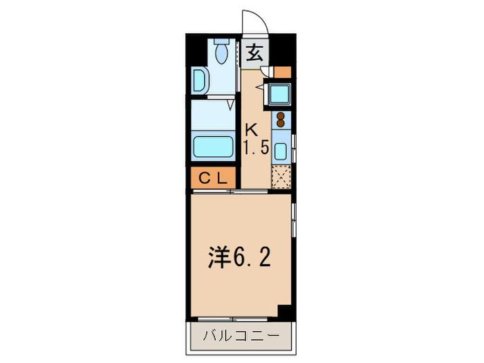 コモド大森第一マンション(1K/4階)の間取り写真