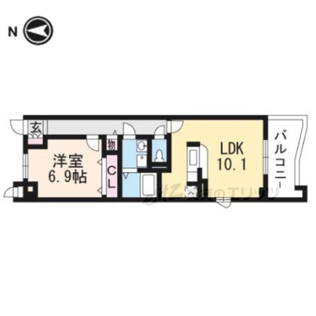 アルコバレーノ(1LDK/3階)の間取り写真