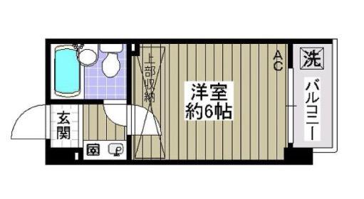セレストパレ(1K/4階)の間取り写真