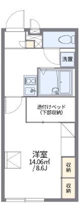 レオパレスカルカソンヌ(1K/1階)の間取り写真