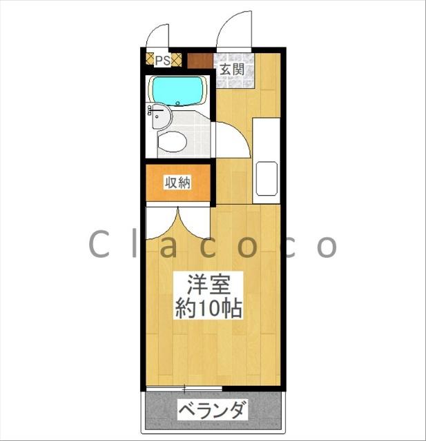 LSマンション(ワンルーム/1階)の間取り写真