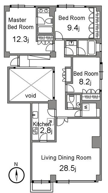 THE HOUSE K(3LDK/2階)の間取り写真