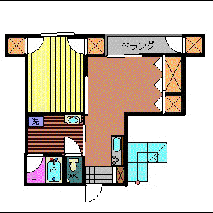 ビューティーマンション井上(1LDK/3階)の間取り写真