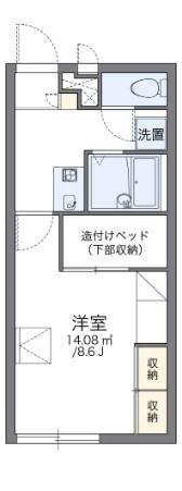 レオパレスニュー屋島(1K/2階)の間取り写真