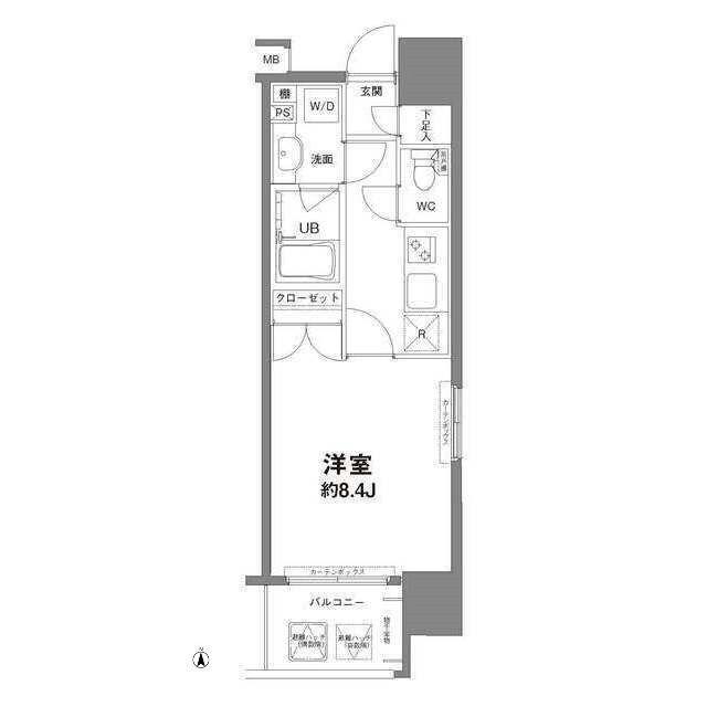 コンフォリア新宿御苑I(1K/12階)の間取り写真