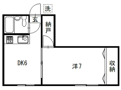 フィールドガーデン笠舞(1DK/3階)の間取り写真