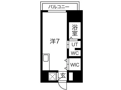コーラルポワント難波ウエスト(ワンルーム/3階)の間取り写真