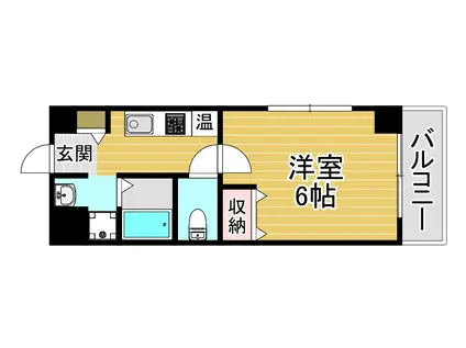 みおつくし堂島II(1K/7階)の間取り写真