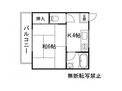 コーポIYASAKA(1K/2階)の間取り写真